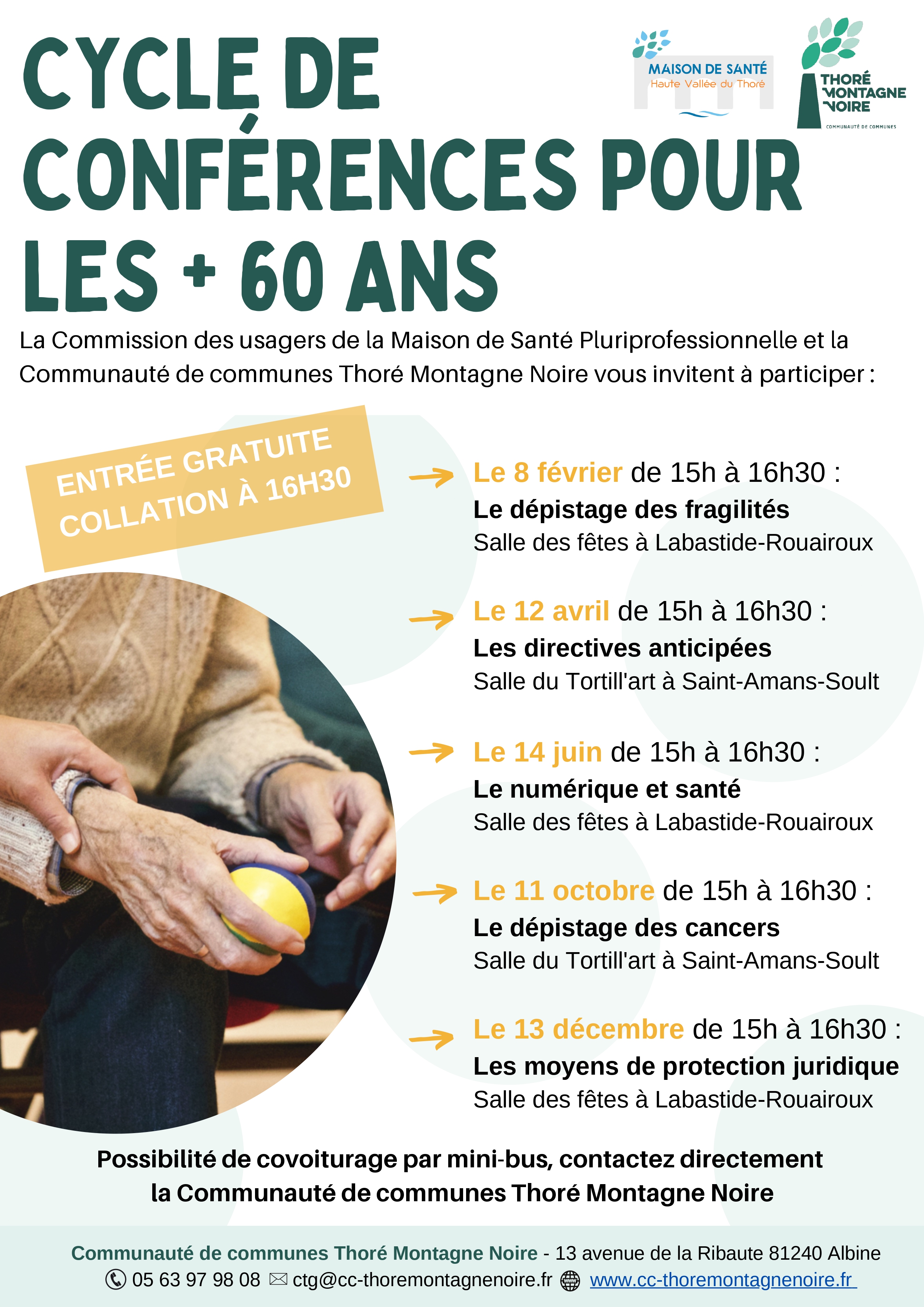 cycle de conférences + de 60 ans