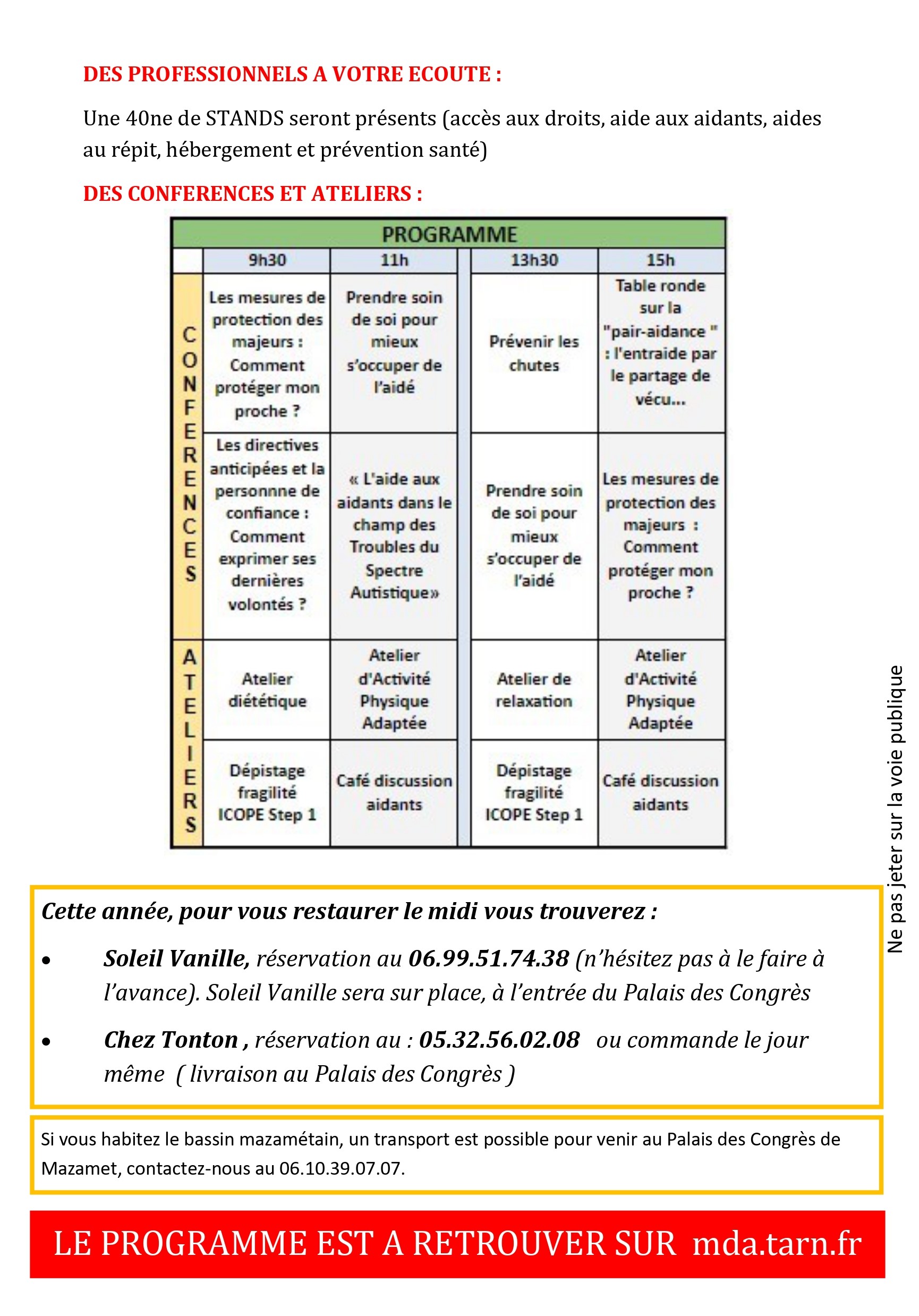 Journée des aidants